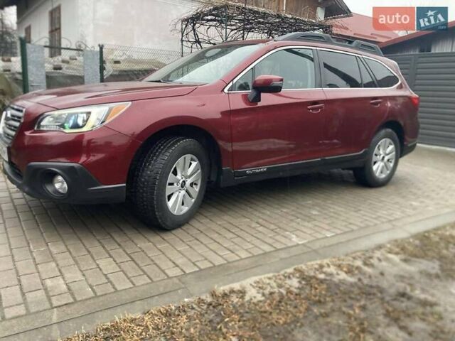 Красный Субару Аутбек, объемом двигателя 2.5 л и пробегом 155 тыс. км за 14100 $, фото 4 на Automoto.ua
