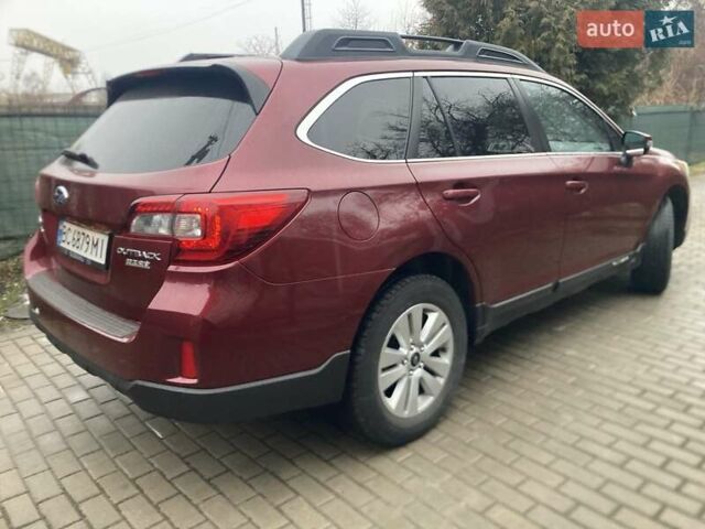 Красный Субару Аутбек, объемом двигателя 2.5 л и пробегом 155 тыс. км за 14100 $, фото 1 на Automoto.ua