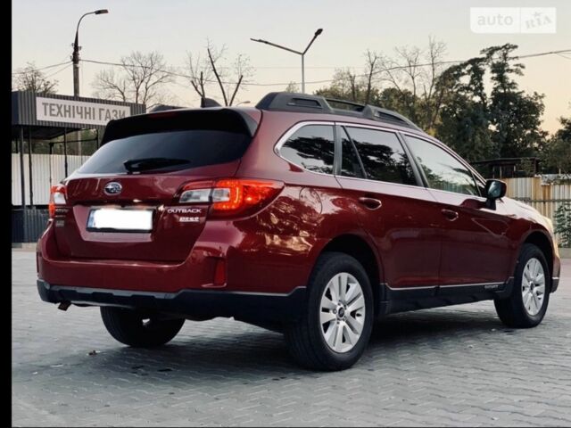 Красный Субару Аутбек, объемом двигателя 2.5 л и пробегом 202 тыс. км за 292 $, фото 5 на Automoto.ua