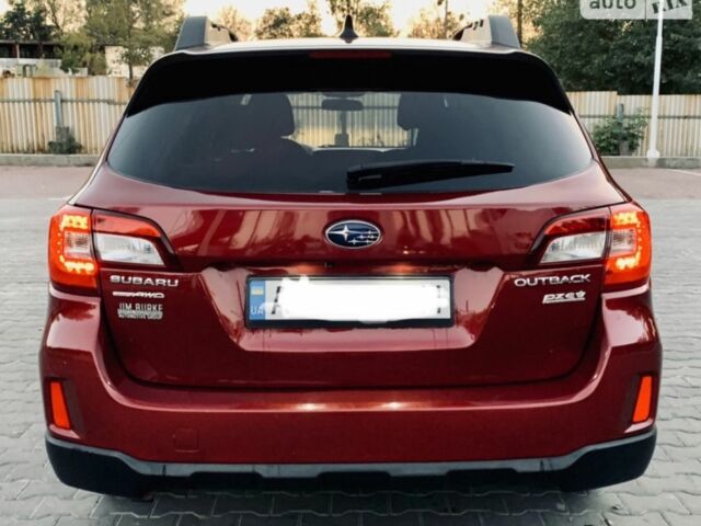 Красный Субару Аутбек, объемом двигателя 2.5 л и пробегом 202 тыс. км за 292 $, фото 4 на Automoto.ua