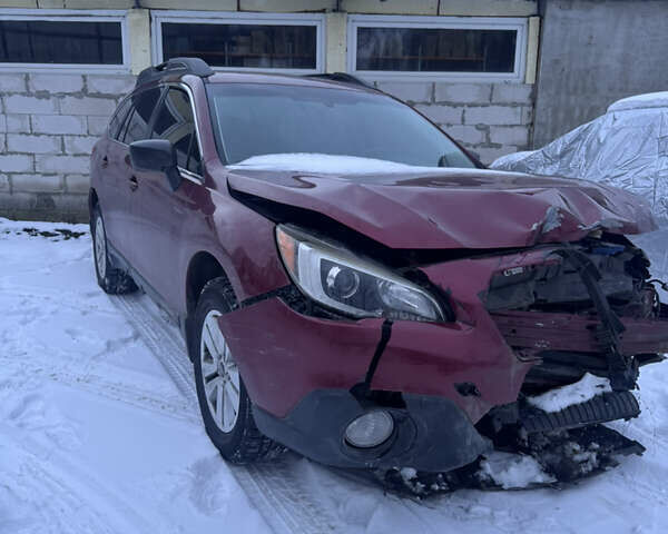 Красный Субару Аутбек, объемом двигателя 2.5 л и пробегом 160 тыс. км за 6700 $, фото 2 на Automoto.ua