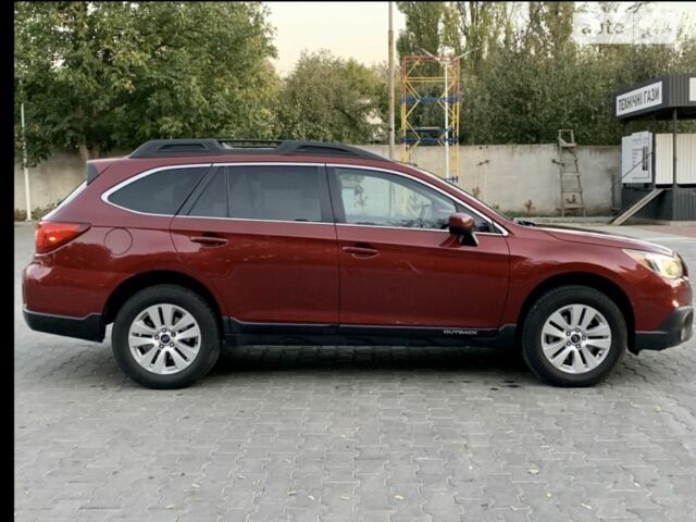 Красный Субару Аутбек, объемом двигателя 2.5 л и пробегом 202 тыс. км за 292 $, фото 3 на Automoto.ua