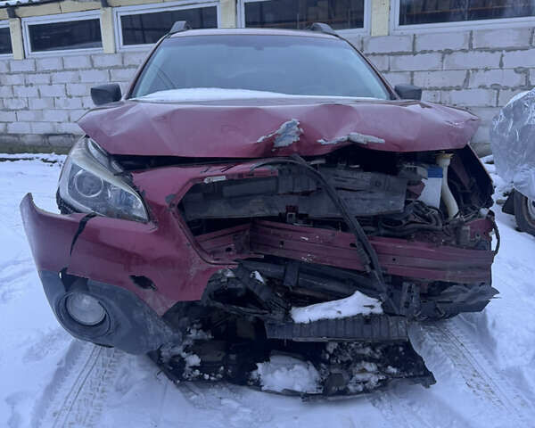 Красный Субару Аутбек, объемом двигателя 2.5 л и пробегом 160 тыс. км за 6700 $, фото 4 на Automoto.ua