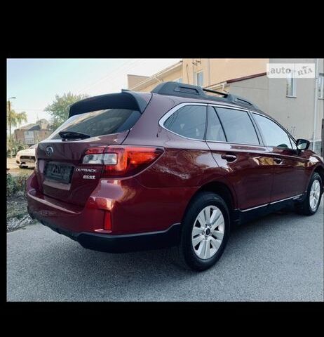 Красный Субару Аутбек, объемом двигателя 2.5 л и пробегом 202 тыс. км за 292 $, фото 2 на Automoto.ua