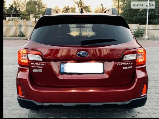 Красный Субару Аутбек, объемом двигателя 2.5 л и пробегом 202 тыс. км за 292 $, фото 7 на Automoto.ua