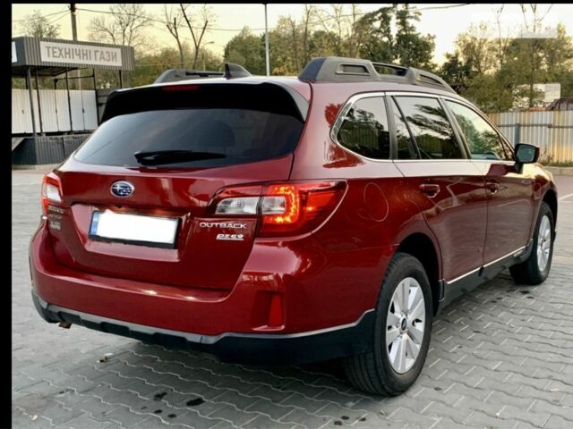 Красный Субару Аутбек, объемом двигателя 2.5 л и пробегом 202 тыс. км за 292 $, фото 8 на Automoto.ua