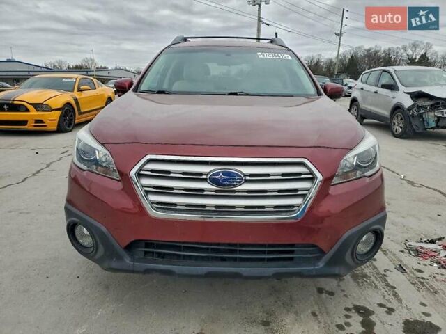 Красный Субару Аутбек, объемом двигателя 2.46 л и пробегом 139 тыс. км за 2100 $, фото 4 на Automoto.ua
