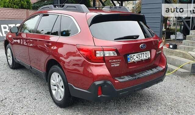 Красный Субару Аутбек, объемом двигателя 2.5 л и пробегом 74 тыс. км за 19900 $, фото 6 на Automoto.ua