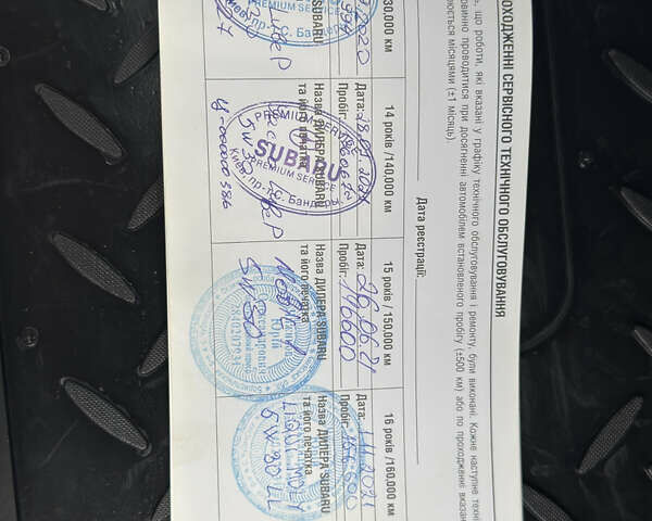 Желтый Субару Аутбек, объемом двигателя 2.5 л и пробегом 188 тыс. км за 7800 $, фото 21 на Automoto.ua