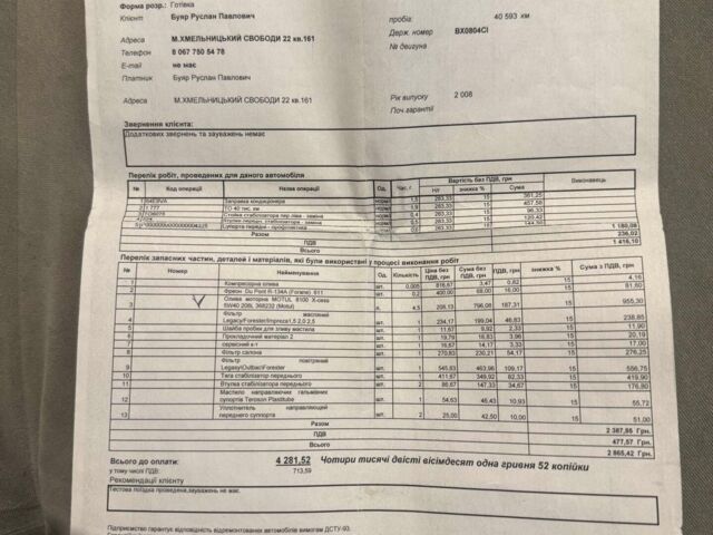 Сірий Субару Аутбек, об'ємом двигуна 2.46 л та пробігом 171 тис. км за 8000 $, фото 25 на Automoto.ua