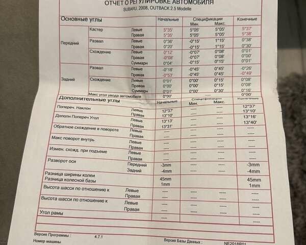 Серый Субару Аутбек, объемом двигателя 2.46 л и пробегом 171 тыс. км за 8700 $, фото 36 на Automoto.ua