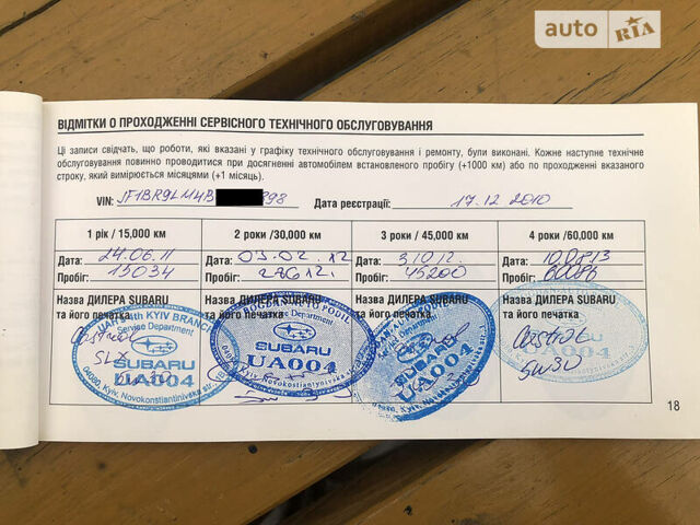 Сірий Субару Аутбек, об'ємом двигуна 2.5 л та пробігом 157 тис. км за 9300 $, фото 16 на Automoto.ua