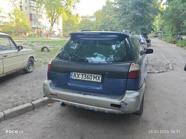 Синий Субару Аутбек, объемом двигателя 3 л и пробегом 400 тыс. км за 2500 $, фото 2 на Automoto.ua