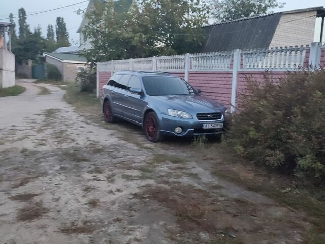 Синий Субару Аутбек, объемом двигателя 3 л и пробегом 250 тыс. км за 4700 $, фото 3 на Automoto.ua