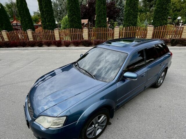 Синий Субару Аутбек, объемом двигателя 3 л и пробегом 200 тыс. км за 7500 $, фото 3 на Automoto.ua