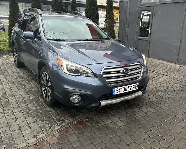 Синий Субару Аутбек, объемом двигателя 2.46 л и пробегом 157 тыс. км за 15400 $, фото 2 на Automoto.ua