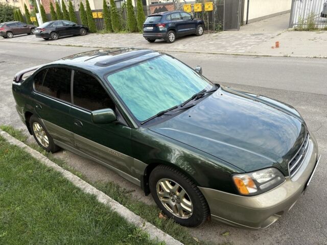 Зеленый Субару Аутбек, объемом двигателя 2.5 л и пробегом 227 тыс. км за 4499 $, фото 2 на Automoto.ua