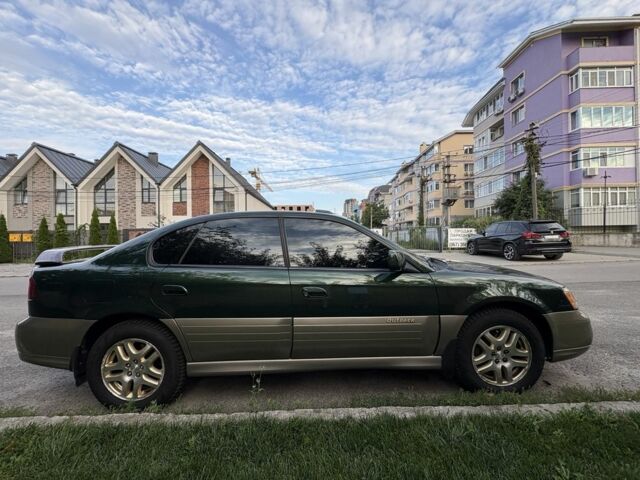 Зеленый Субару Аутбек, объемом двигателя 2.5 л и пробегом 227 тыс. км за 4499 $, фото 3 на Automoto.ua