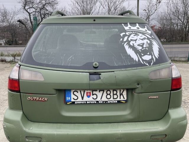 Зелений Субару Аутбек, об'ємом двигуна 2.5 л та пробігом 200 тис. км за 3500 $, фото 2 на Automoto.ua