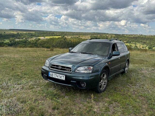 Зеленый Субару Аутбек, объемом двигателя 3 л и пробегом 400 тыс. км за 5500 $, фото 1 на Automoto.ua