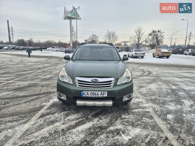 Зелений Субару Аутбек, об'ємом двигуна 2.5 л та пробігом 197 тис. км за 7500 $, фото 1 на Automoto.ua