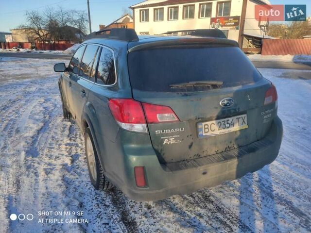 Зеленый Субару Аутбек, объемом двигателя 2.46 л и пробегом 259 тыс. км за 9500 $, фото 19 на Automoto.ua
