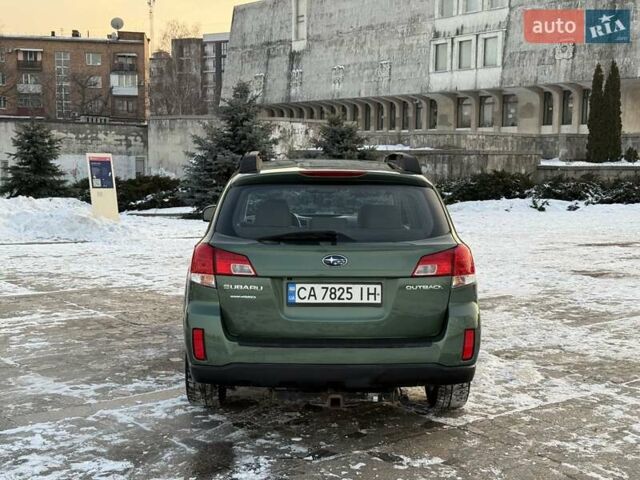 Зеленый Субару Аутбек, объемом двигателя 2.46 л и пробегом 197 тыс. км за 9500 $, фото 5 на Automoto.ua