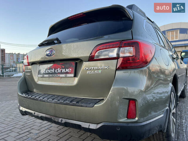 Зелений Субару Аутбек, об'ємом двигуна 2.5 л та пробігом 95 тис. км за 16899 $, фото 5 на Automoto.ua
