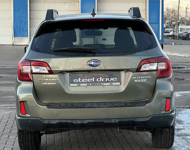 Зелений Субару Аутбек, об'ємом двигуна 2.5 л та пробігом 95 тис. км за 16899 $, фото 4 на Automoto.ua
