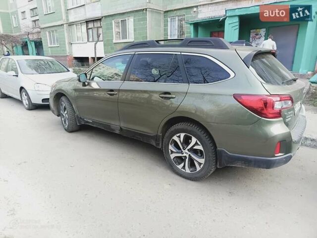 Зеленый Субару Аутбек, объемом двигателя 2.5 л и пробегом 79 тыс. км за 18000 $, фото 1 на Automoto.ua