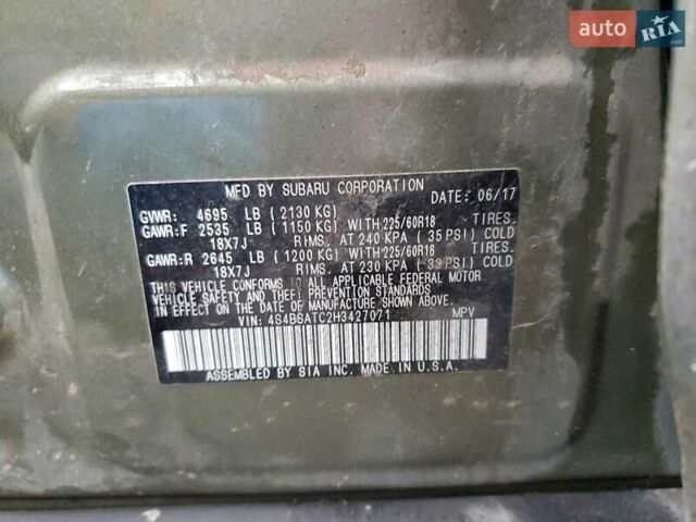 Зелений Субару Аутбек, об'ємом двигуна 2.5 л та пробігом 113 тис. км за 2900 $, фото 11 на Automoto.ua