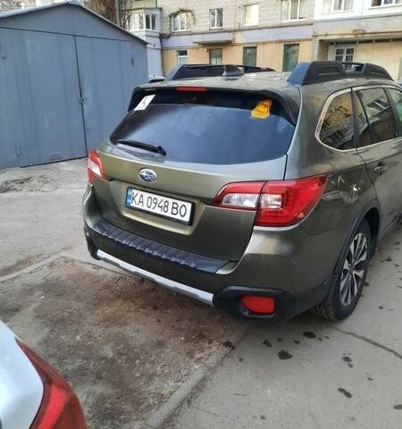 Зеленый Субару Аутбек, объемом двигателя 2.5 л и пробегом 228 тыс. км за 15500 $, фото 2 на Automoto.ua