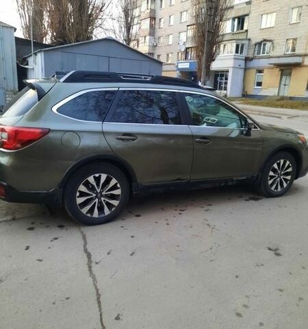Зеленый Субару Аутбек, объемом двигателя 2.5 л и пробегом 228 тыс. км за 15500 $, фото 1 на Automoto.ua