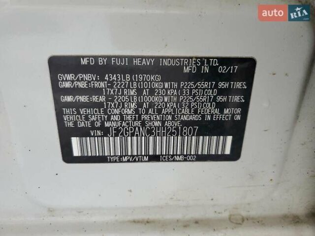 Белый Субару Crosstrek, объемом двигателя 2 л и пробегом 160 тыс. км за 2200 $, фото 11 на Automoto.ua