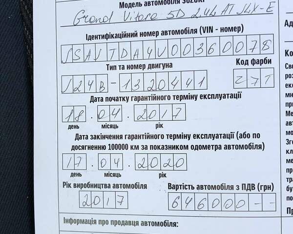 Білий Сузукі Гранд Вітара, об'ємом двигуна 2.4 л та пробігом 66 тис. км за 16500 $, фото 19 на Automoto.ua