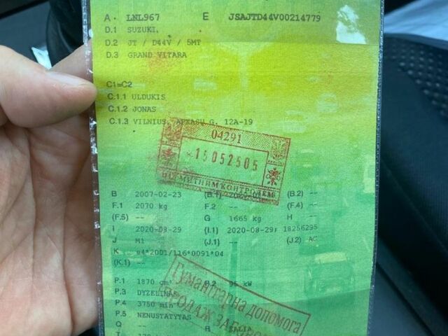 Зеленый Сузуки Гранд Витара, объемом двигателя 1.9 л и пробегом 326 тыс. км за 5000 $, фото 8 на Automoto.ua