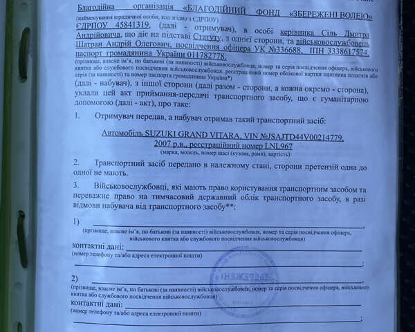 Зеленый Сузуки Гранд Витара, объемом двигателя 1.9 л и пробегом 326 тыс. км за 5000 $, фото 14 на Automoto.ua