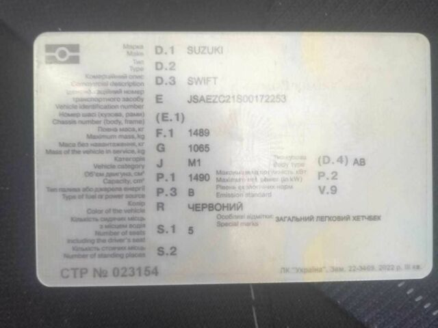 Червоний Сузукі Свифт, об'ємом двигуна 1.5 л та пробігом 194 тис. км за 5600 $, фото 4 на Automoto.ua