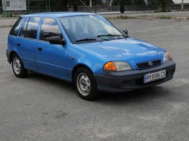 Синий Сузуки Свифт, объемом двигателя 1.3 л и пробегом 90 тыс. км за 2000 $, фото 1 на Automoto.ua