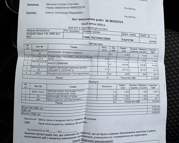 Белый Сузуки Витара, объемом двигателя 1.59 л и пробегом 20 тыс. км за 23000 $, фото 76 на Automoto.ua