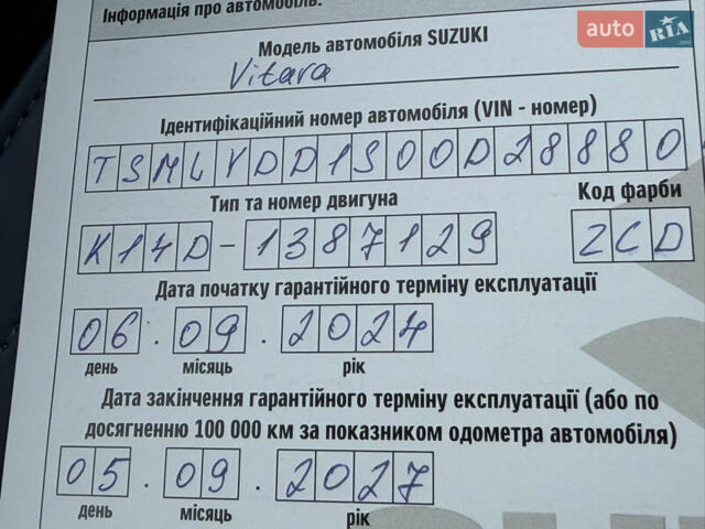 Сірий Сузукі Вітара, об'ємом двигуна 1.37 л та пробігом 11 тис. км за 23800 $, фото 41 на Automoto.ua