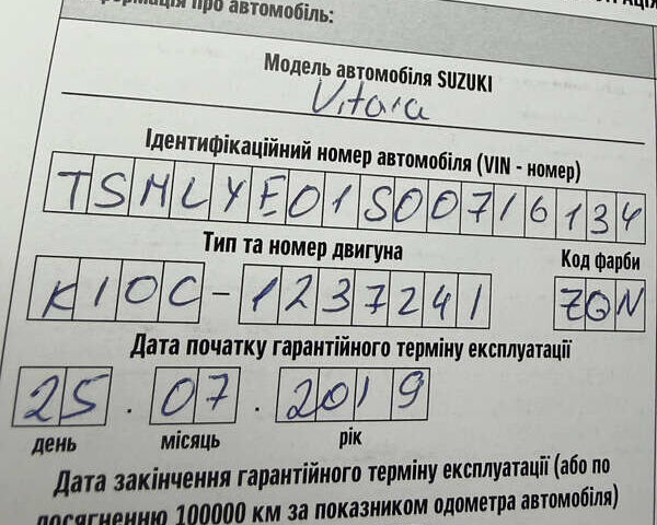 Синій Сузукі Вітара, об'ємом двигуна 1 л та пробігом 18 тис. км за 19500 $, фото 15 на Automoto.ua
