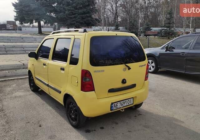 Желтый Сузуки Вагон Р, объемом двигателя 1.3 л и пробегом 209 тыс. км за 4100 $, фото 5 на Automoto.ua