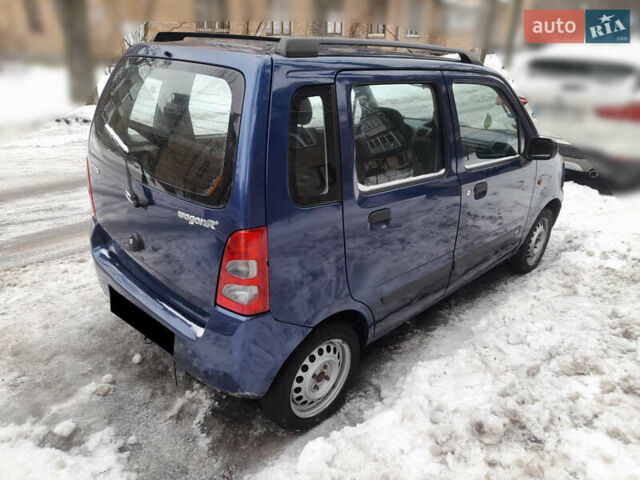 Синий Сузуки Вагон Р, объемом двигателя 1.3 л и пробегом 67 тыс. км за 3550 $, фото 4 на Automoto.ua