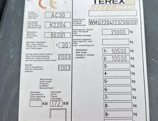 Терекс АЦ, об'ємом двигуна 0 л та пробігом 0 тис. км за 128708 $, фото 4 на Automoto.ua