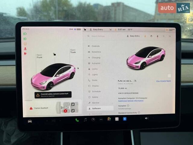 Білий Тесла Модель 3, об'ємом двигуна 0 л та пробігом 123 тис. км за 12800 $, фото 13 на Automoto.ua