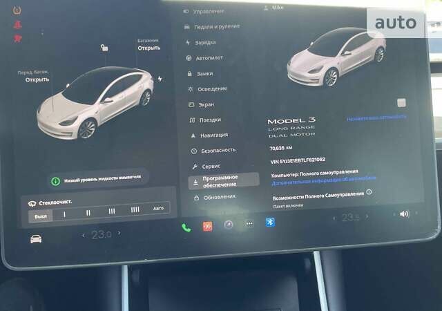 Белый Тесла Модель 3, объемом двигателя 0 л и пробегом 70 тыс. км за 21900 $, фото 11 на Automoto.ua
