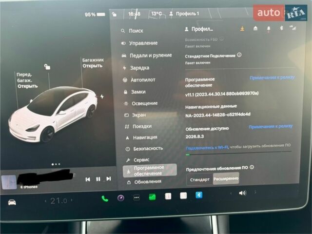 Білий Тесла Модель 3, об'ємом двигуна 0 л та пробігом 108 тис. км за 16400 $, фото 11 на Automoto.ua