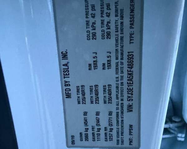 Белый Тесла Модель 3, объемом двигателя 0 л и пробегом 233 тыс. км за 11400 $, фото 18 на Automoto.ua