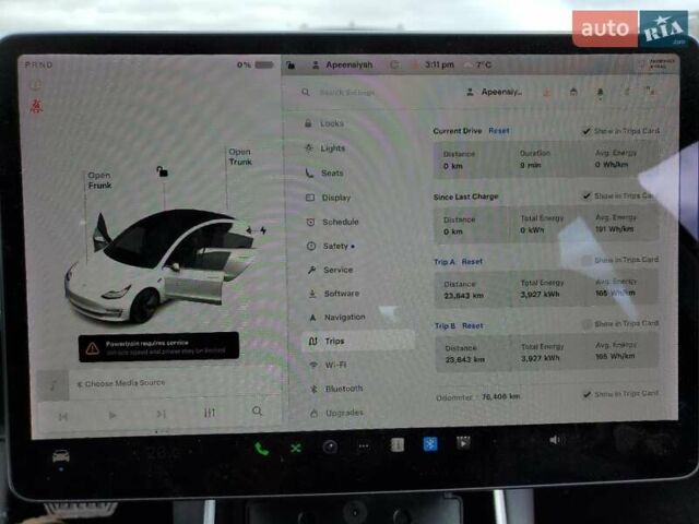 Білий Тесла Модель 3, об'ємом двигуна 0 л та пробігом 76 тис. км за 3000 $, фото 8 на Automoto.ua